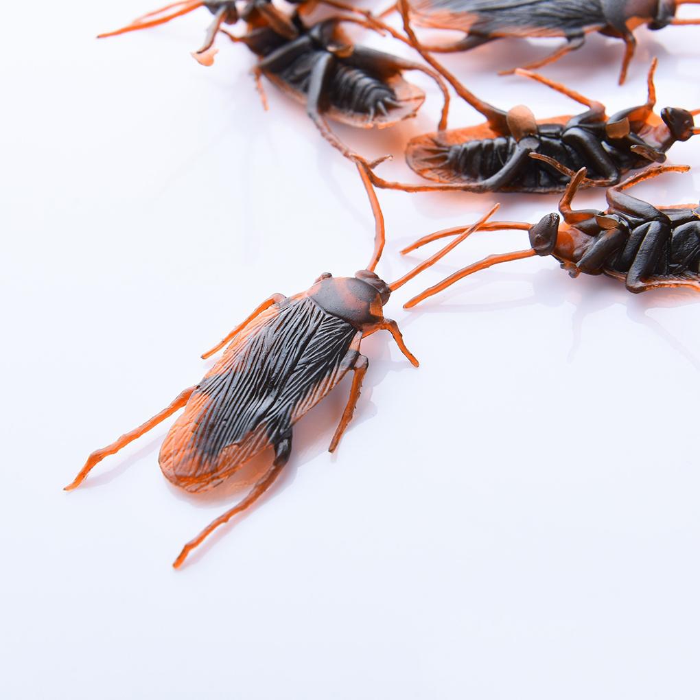 10pcs Simulation Artificial Tricky Joke Toys Halloween April Fool's Day Shock Scary Insects