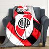 Custom Name Lion Crest Badge blanket for Couch & Bed, Plush Cozy Fuzzy Blanket Super Soft & Warm Blankets for Fall and Winter. 0908283