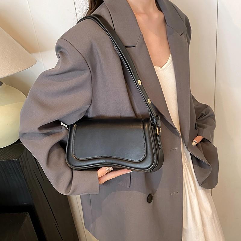 Women's Patchwork Textured Crossbody Bag - Spacious Mini Square Underarm Bag, Vintage-Inspired Hobo Purse for Trendy Retro Outfits