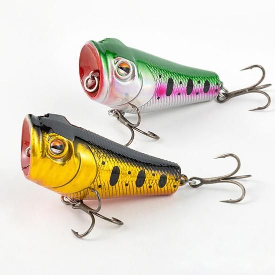5.5CM/9G Topwater Fishing Lure with Double Hooks Realistic Floating Bionic Artificial Plastic Hard Bait Freshwater Saltwater Fishing Accessories