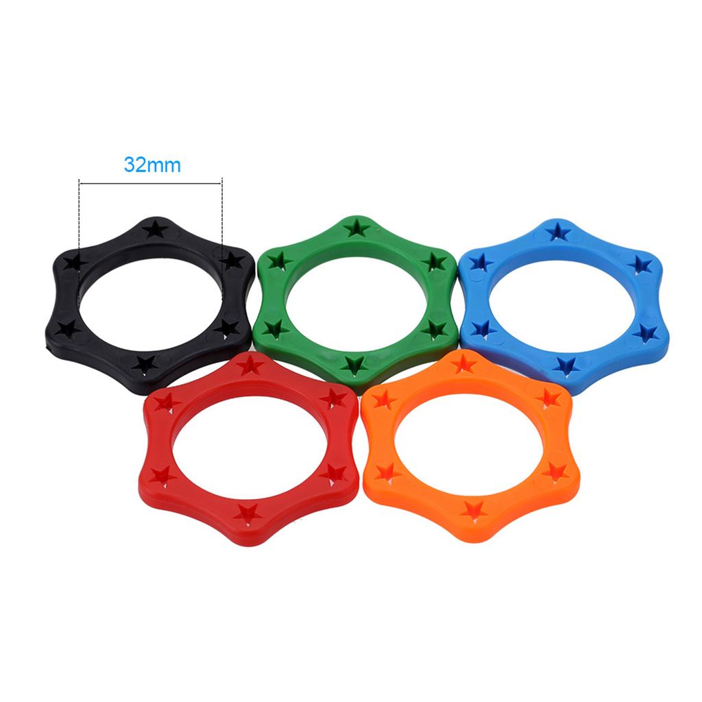 5pcs Rubber Wireless Handheld Microphone Anti Rolling Protection Ring