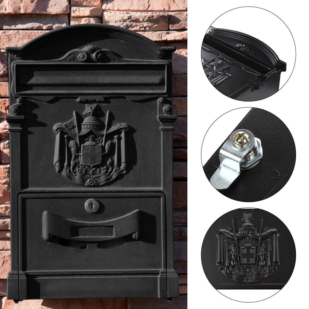 Outdoor Large Wall Mounted Mailbox Lockable Secure