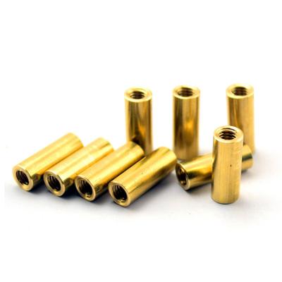 10pcs/lot Cylindrical Screw Rod Brass M4 Connecting Screw Rod Nut Screw Tightening Stud