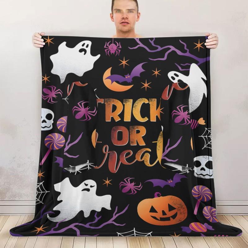 Fleece Wearable Blanket With Sleeves Cozy Hooded Throw Adults Winter Loungewear Halloween Costume Accessory