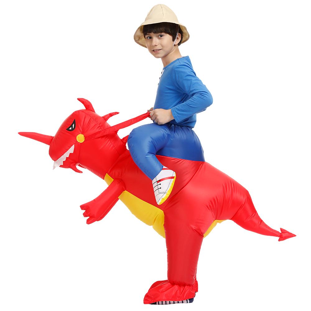 Adult Inflatable Children Dinosaur Halloween Costume Fancy Dress Outfit Cosplay