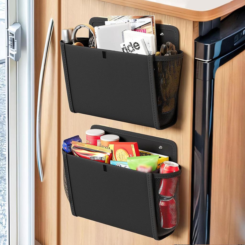 1 Stück Hängende Aufbewahrungstaschen für Wohnmobil-Türen - Stoff-Wandmontage-Organizer für Schuhe, Snacks & Zubehör Wandmontierte Aufbewahrung für Camper