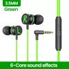 OLAF Magnetic Wired Headphones 3.5mm/Type-C DAC 90 Degree Bend Plug Earphones With Mic Headset Sports Earbuds For Mobile Phones