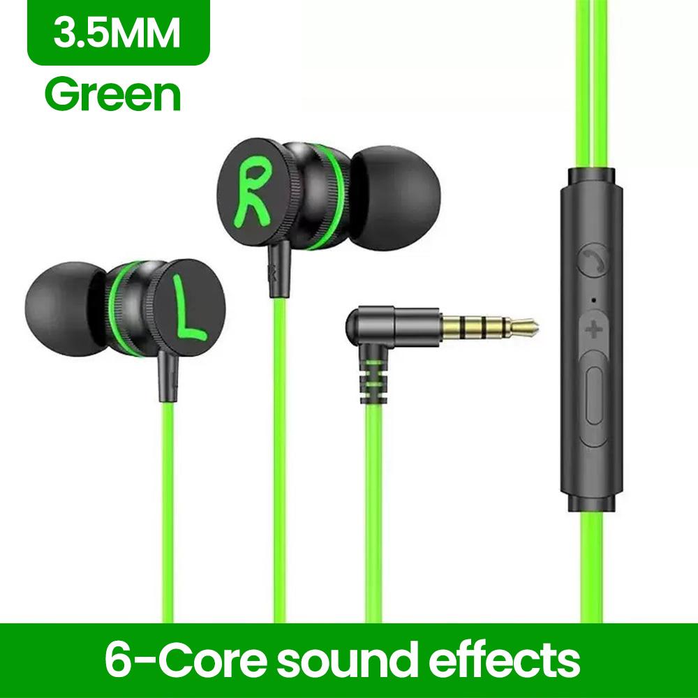 OLAF Magnetic Wired Headphones 3.5mm/Type-C DAC 90 Degree Bend Plug Earphones With Mic Headset Sports Earbuds For Mobile Phones
