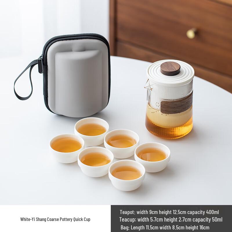 SHIJIANA Portable Ceramic Travel Tea Set