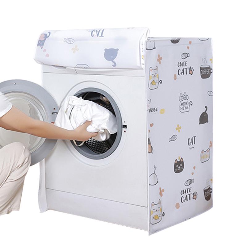 PEVA Waterproof Sun-Proof Wash Machine Cover - Universal Fit for Top/Front-Loaders