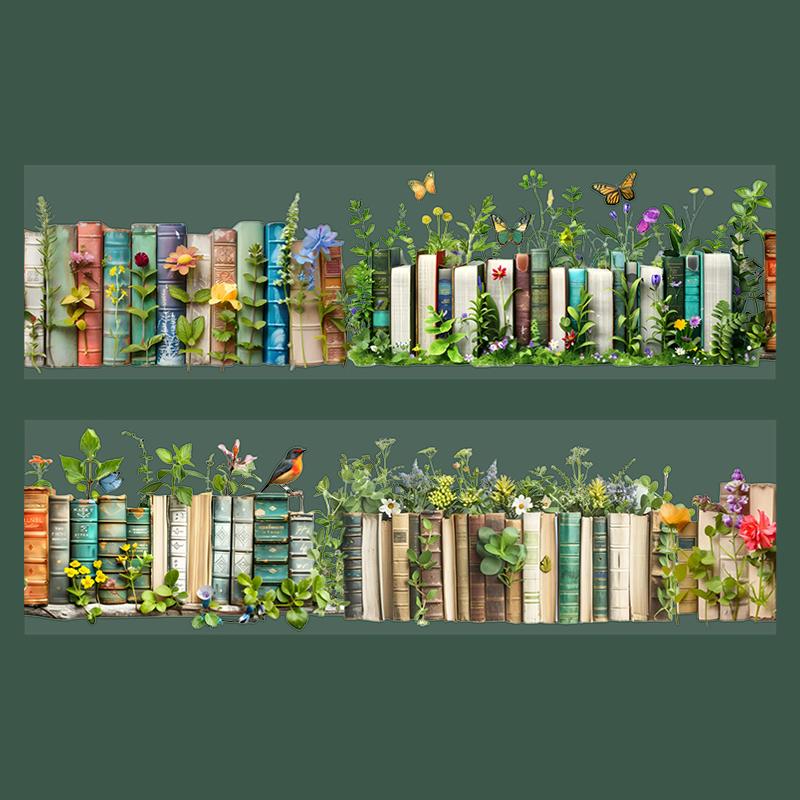 1Roll Tape Retro Exquisite Book PET Stickers Scrapbook Supplies Decoration Notebook Photo Frame Water Stationery Box DIY Sticker