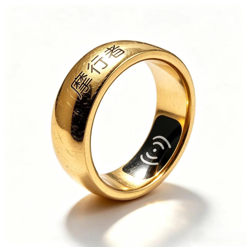 Smart Ring: Bluetooth ECG, Heart Rate, Blood Oxygen, Sleep Monitoring with NFC, Wireless Charging, and Entertainment App