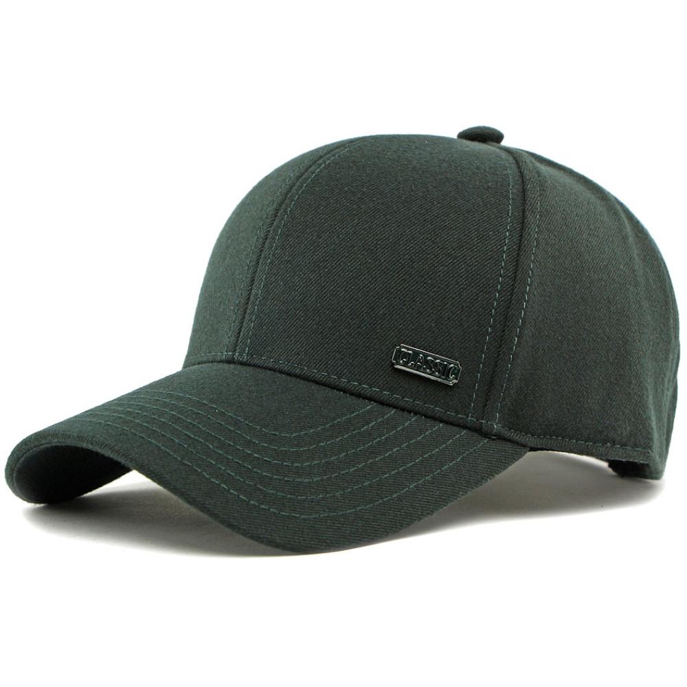

HT4881 Spring Autumn Cap for Men Women Solid Plain 6 Panels Baseball Hat Unisex Adjustable Snapback Cap Male Female Baseball Cap 55-59cm Adjustable темно-зеленого