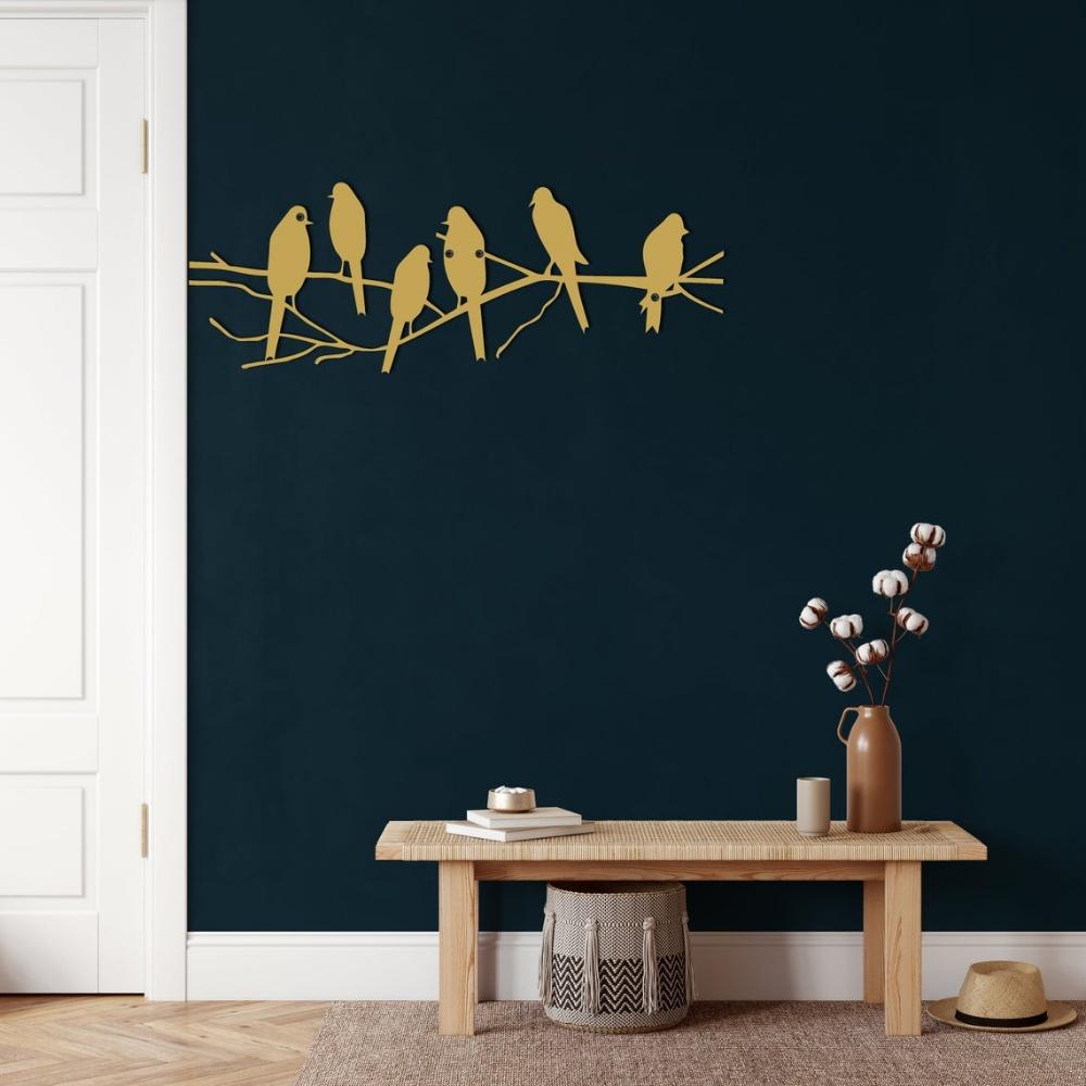 Birds Wall Art, Metal Wall Art, Metal Wall Decor, Living Room Decoration, Entryway Sign, Home Office Wall Hangings