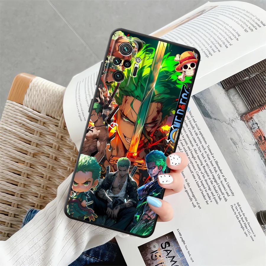 Case for Xiaomi Redmi Note 10S 11S 10 9 8 Pro 12S 9s 11 13 12 Pro Plus Funda Phone Cover Anime Luffy Zoro