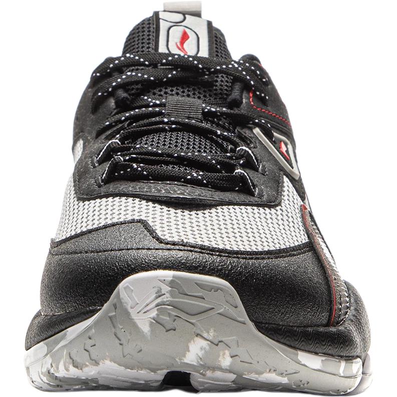 Li Ning Kids Basketball Fashion Comfortable Sports Shock Absorption Rebound Breathable Mid-Top Basketball Shoes Kids sneaker Black YKBV105-1