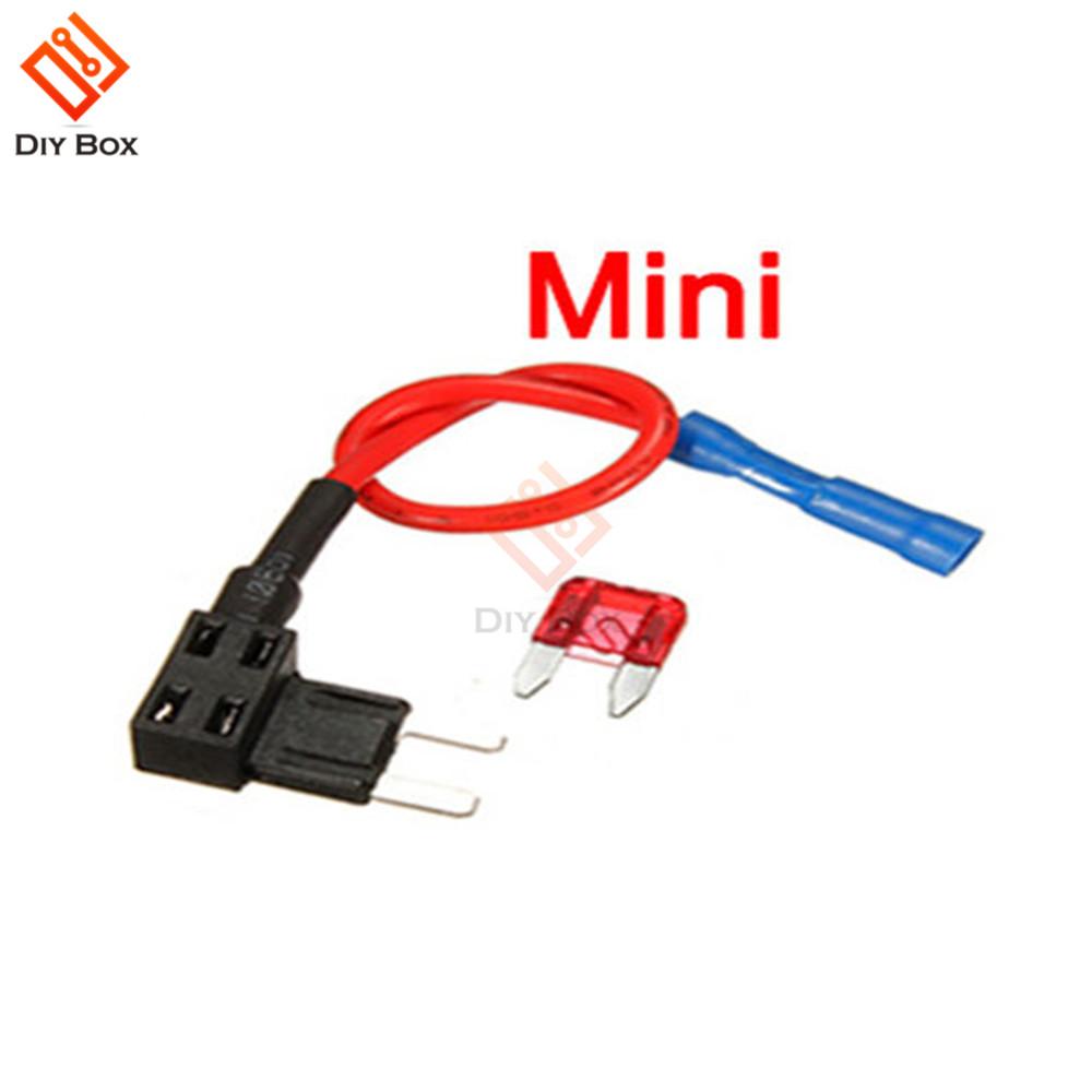 12V Fuse Holder Add-a-circuit TAP Adapter Micro Mini Standard ATM APM Blade Auto Fuse with 10A Blade Car Fuse With Holder