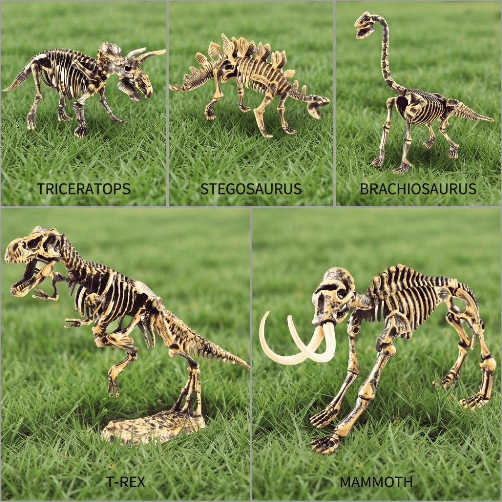 DIY Dinosaur Excavation Toys Luminous Dinosaur Skeleton Model Archaeology Excavation Toys Gifts
