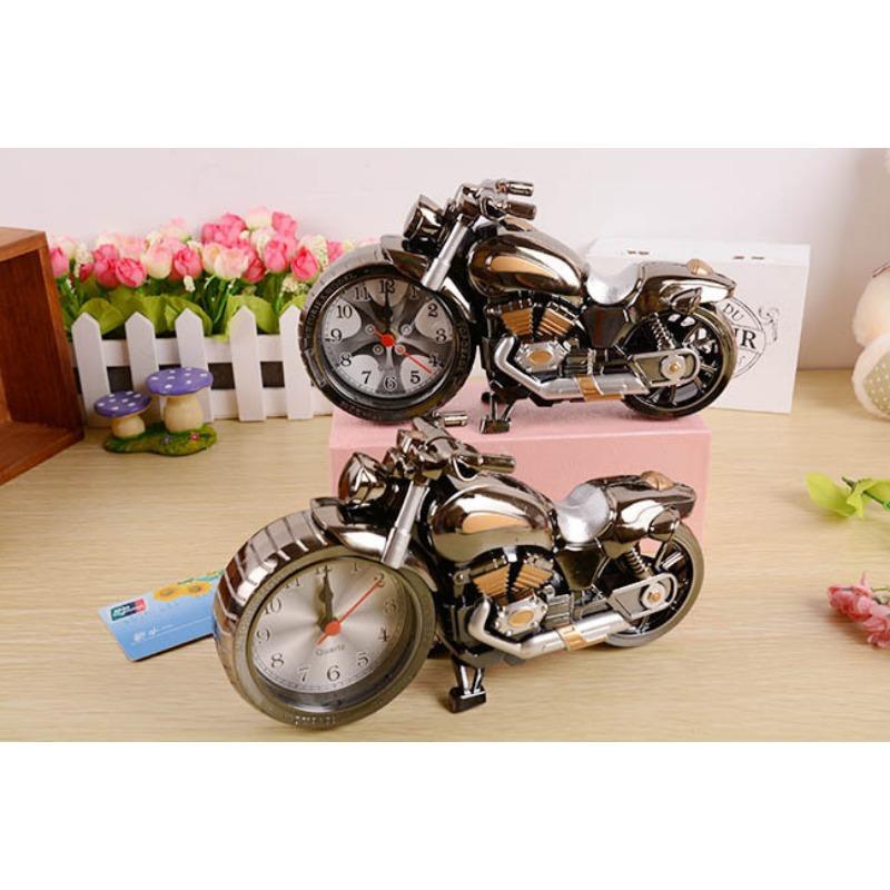 Domácí doplňky Wujin stříkaný motocyklový budík Retro sedlové hodiny