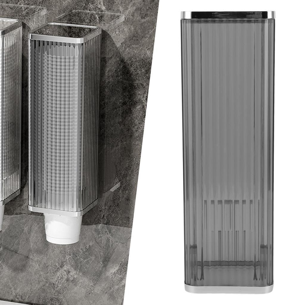Plastic Adhesive Disposable Paper Cup Dispenser Wall Mounted Automatic Retractable Cup Dispenser with Dustproof Cover