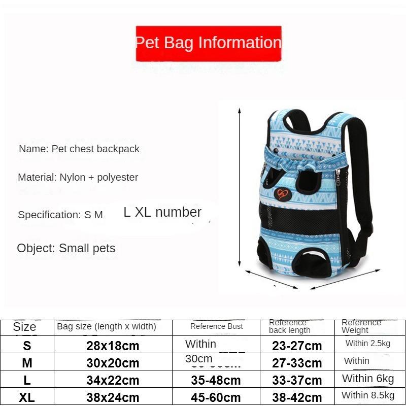 Pet Backpack for Outdoor Use Portable Cat and Dog Bag Breathable Pet Backpack Pet Outdoor Bag Backpack Pet Bag Carrying Supplies