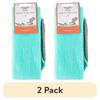 2 Pack Extra Long Stretch Wash Cloths Textured Fabric Exfoliating Bath Cloths Built In Handles Daily Skin Cleansing