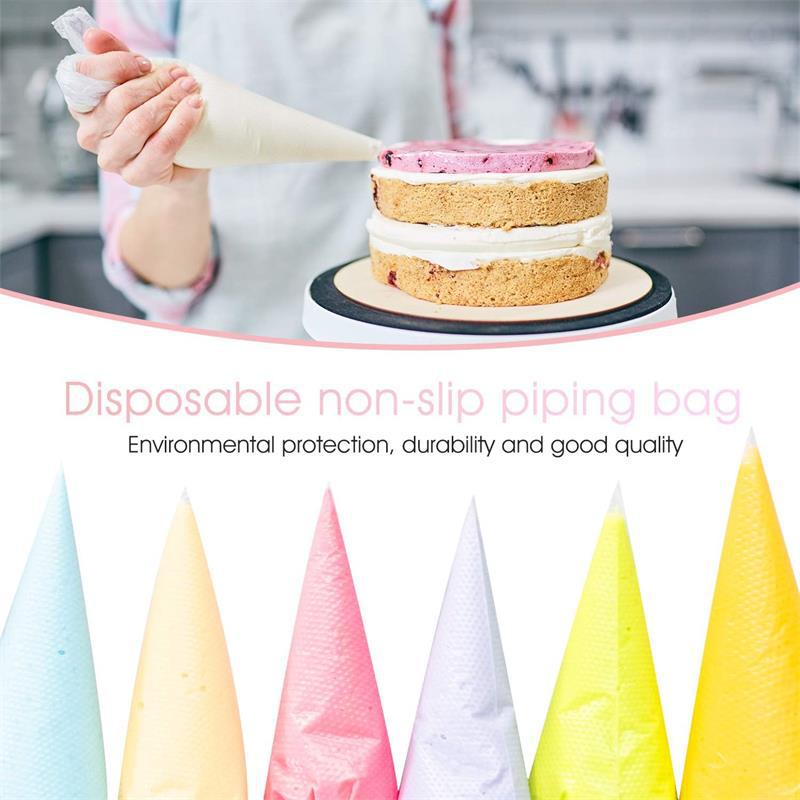 100pcs Disposable Pastry Bag Cake Cream Icing Piping Bags For Cake Dessert Cookies Decorating Tools Kitchen Baking Accessories