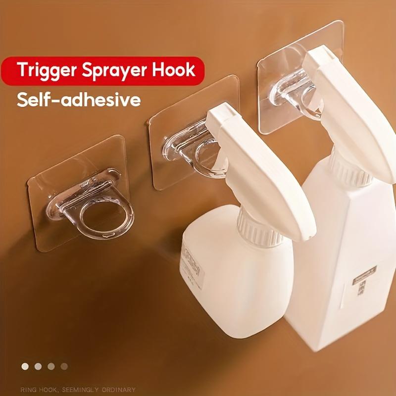 4pcs Universal Ring Hook, Punch Free Multifunctional Sticky Hook, Self Adhesive Traceless Hook, Kitchen Washer Hanger