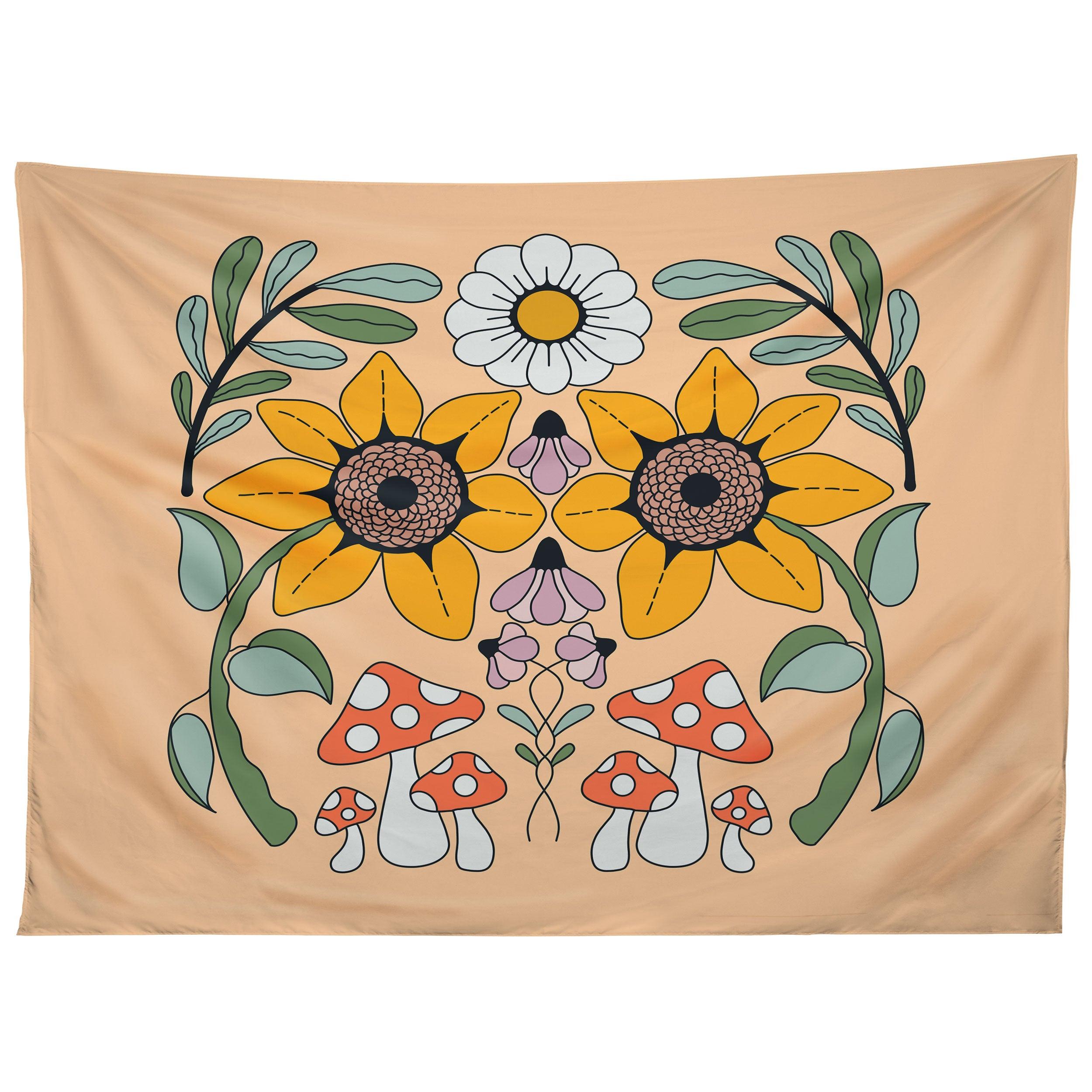 KALEIDOSCOPE GARDEN tapestry 75x100