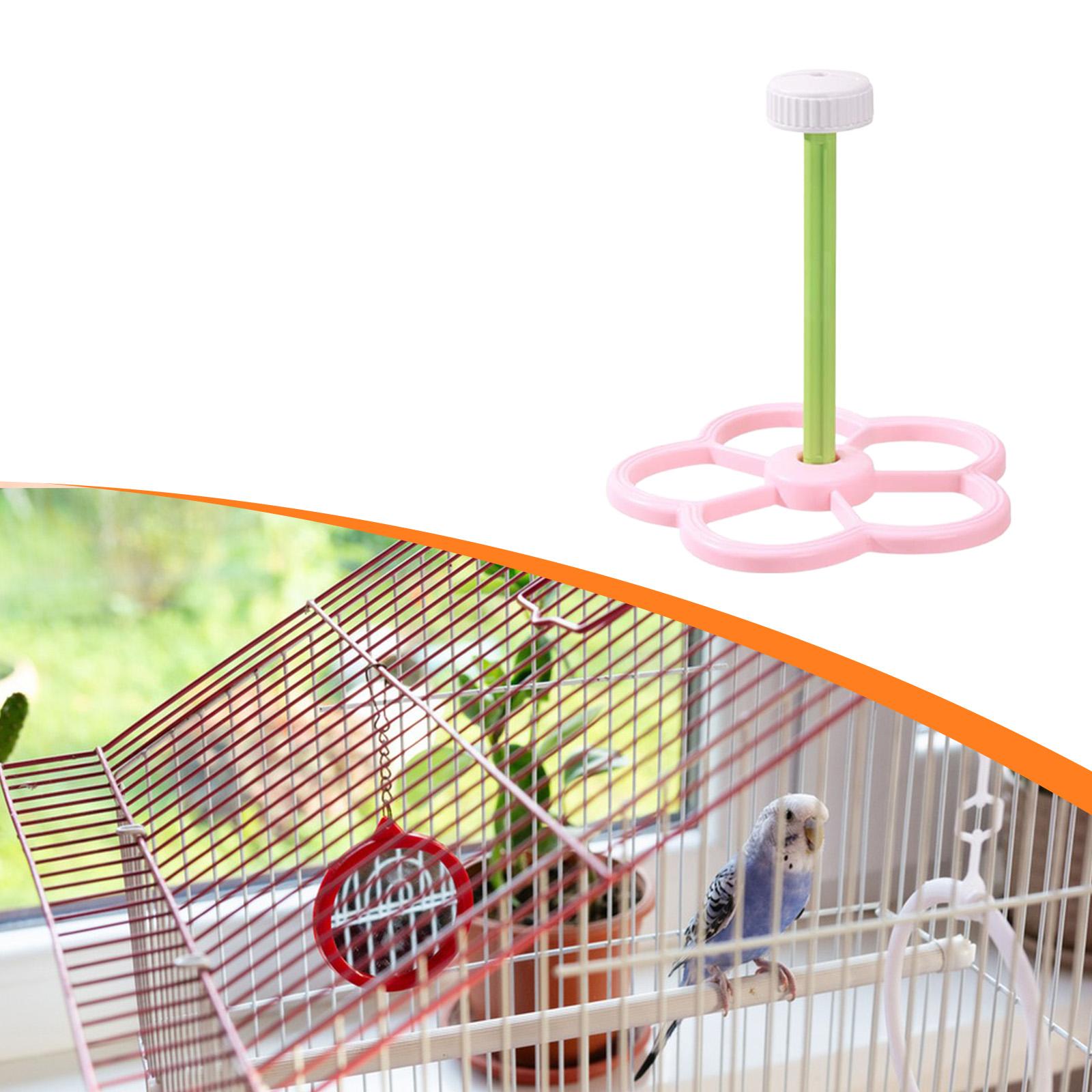 

Bird Perch Toy Playful Cage Attachment Bird Toy for Indoor Conures Parakeets розовый
