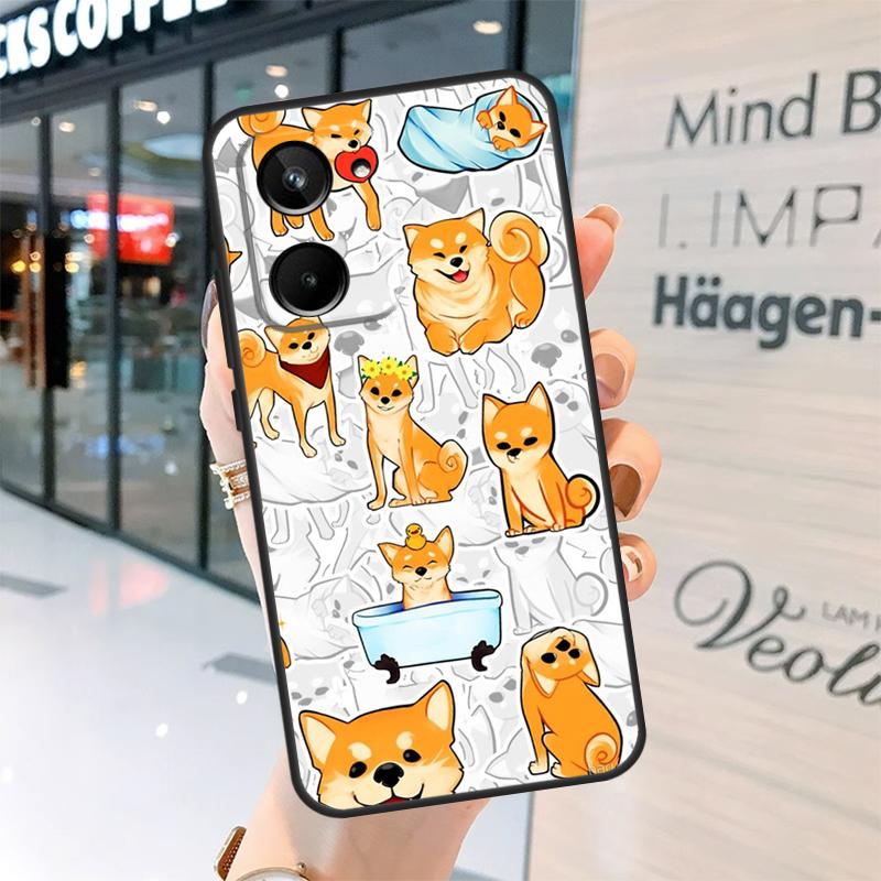 DOGE MEME Shiba Inu Dog Case For Realme GT7 Pro GT6 11 12 13 14 15 Pro Plus C55 C53 C35 C33 C61 C65 C67 C53 C71 C75