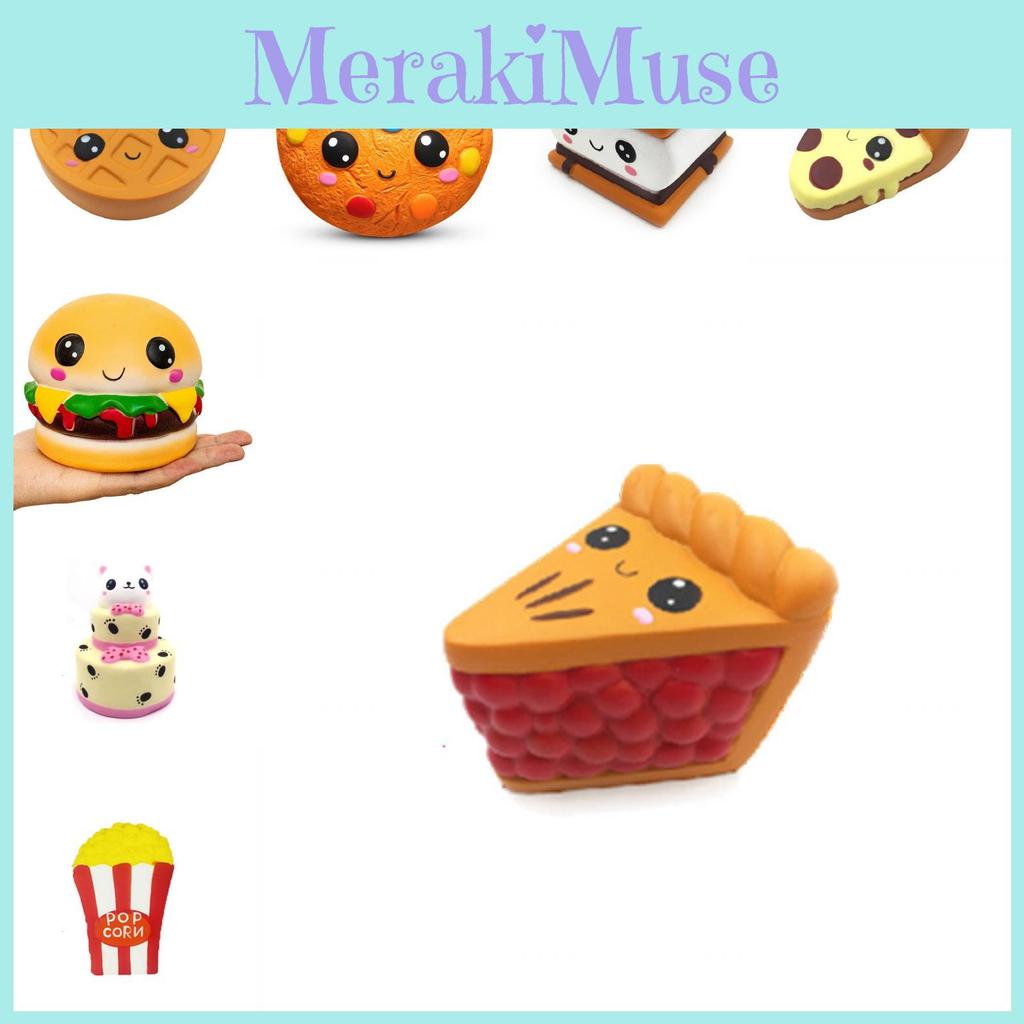 Emoji Cookies Squishy Pizza Hamburg Slow Rising Stress Reliever Squeeze Toy