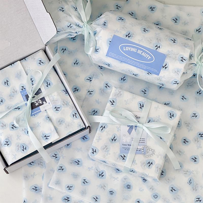 10 Blatt INS Seidenpapier Schleife Sydney Papier Handgeschöpftes Papier Geschenkpapier für Weihnachten Hochzeit Geburtstag DIY Basteln