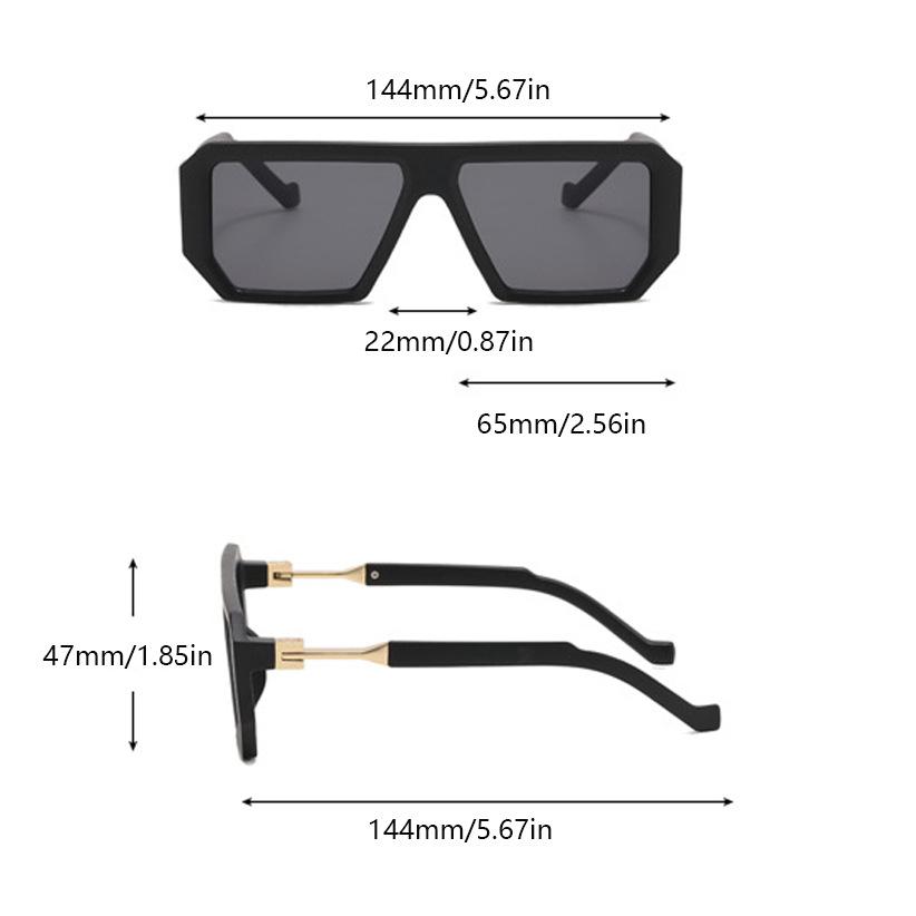 Big Frame Square Sunglasses Women Vintage Trendy Oversized Flat Top Sun Glasses For Men Punk Luxury Brand Designer Pink Shades