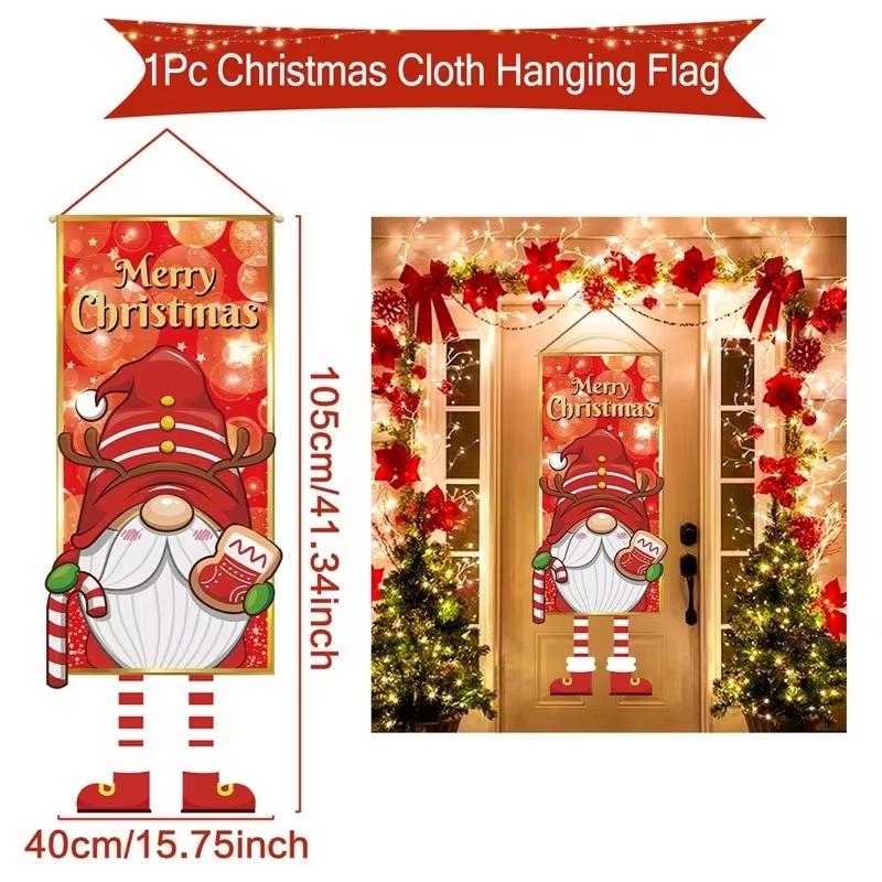 Merry Christmas Hanging Flag Christmas Decorations For Home 2026 Christmas Door Banner Xmas Gifts Navidad Happy New Year 2026