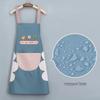 Waterproof Oil-Proof PVC Kitchen Apron with Wipe Hands Feature