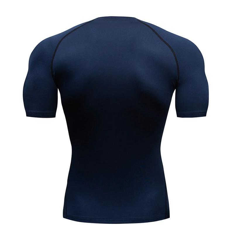 Tricouri de compresie alergare pentru bărbați Tricou de fotbal cu uscare rapidă Îmbrăcăminte sport strâmtă de fitness Tricou cu mânecă scurtă de sport Respirabil