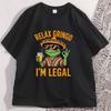 Relax Gringo Im Legal Lizard Tshirt Funny Mexican Party Tshirt Cotton Short Sleeve Round Neck Tee Loose Breathable T Shirts