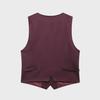 Sleeveless Slim Vest & Wide-Leg Pants Women's Suit