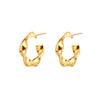Niche Minimalist High-End C-Shape Earrings: Elegant and Versatile Jewelry for Women