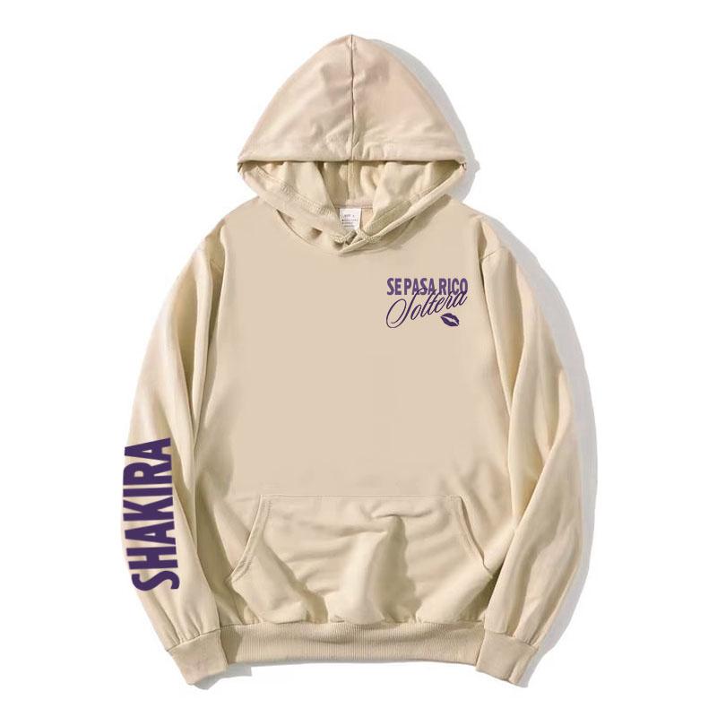 Soltera Hoodie Singer Shakira Graphic Fashion Sweatshirts Long Sleeve Female Pullovers Hooded Women Men Hoody Streetwear