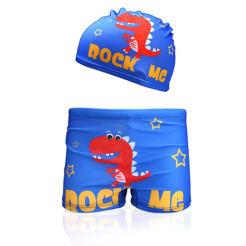 Baby Boys Cartoon Swim Shorts With Polyester Fabric For Water Play And Pool Fun