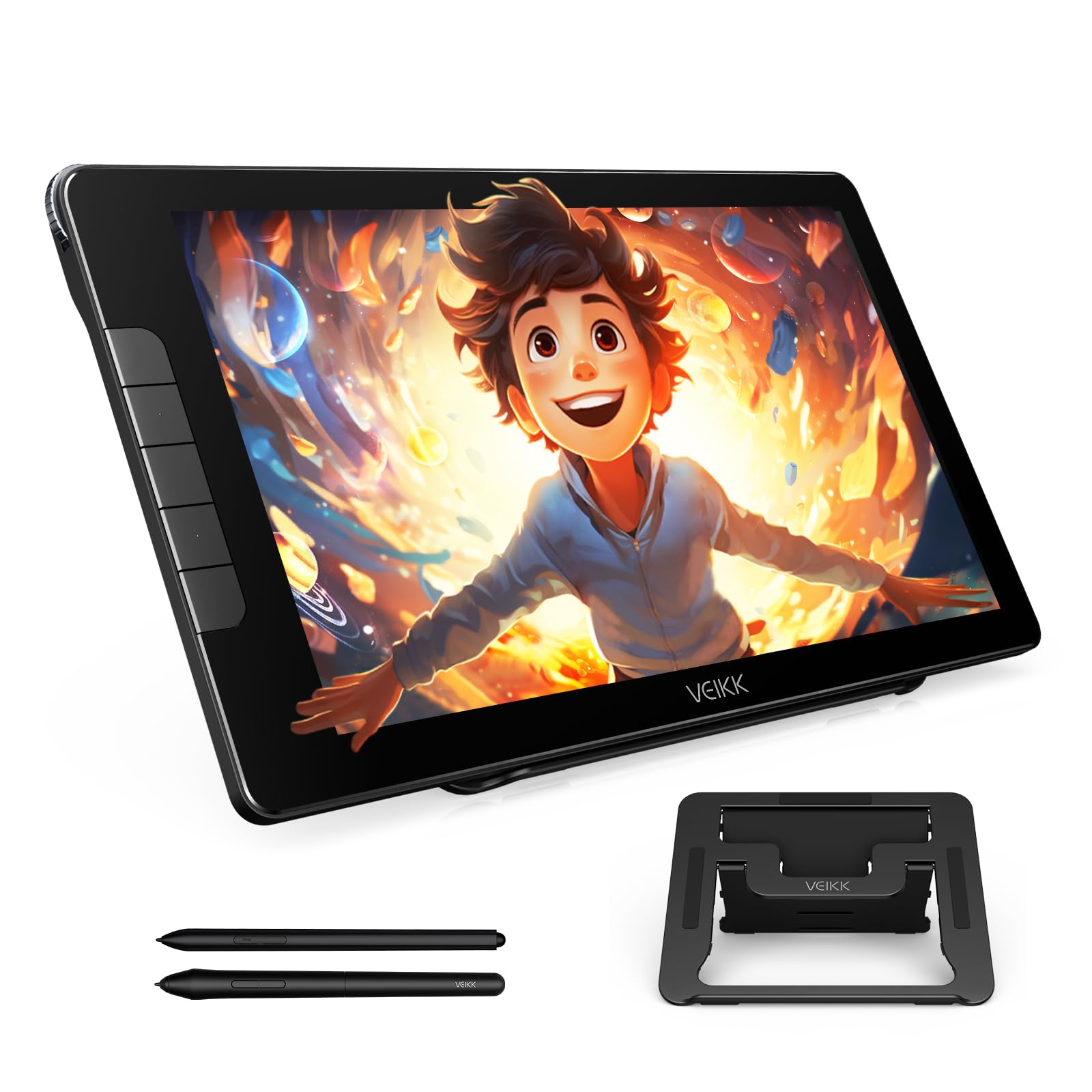 

VEIKK Studio 16 РК-планшет з 16K рівнів натиску РК-перо-планшет для ілюстрації та включає та сумісний із відбитками пальців та планшетом та гарантією