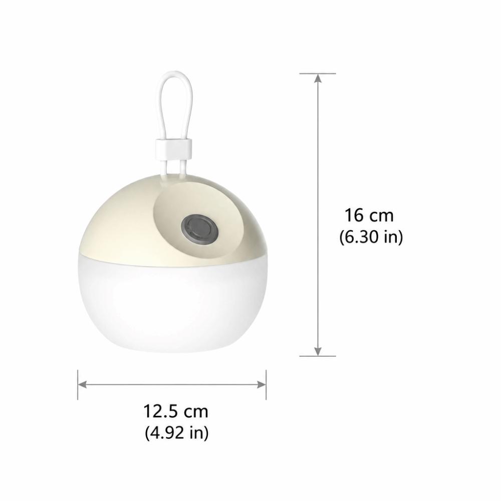 Soft Silicone Material Portable Tent Lamp Warm White Dual Modes Outdoor Soft Lighting  Tents