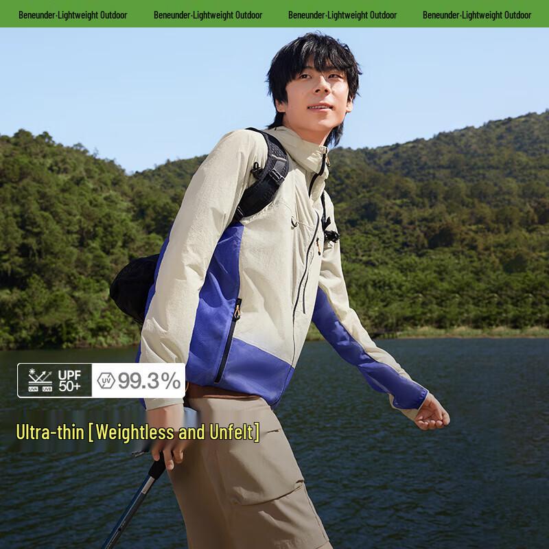 Beneunder Men's Outdoor UV Protection Breathable Quick-Dry Jacket
