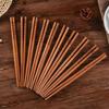 10/50 Pair Natural Bamboo Wood Carbonization Chopsticks Reusable Bamboo Joint Chopstick Chopsticks Healthy Chinese Dinnerware