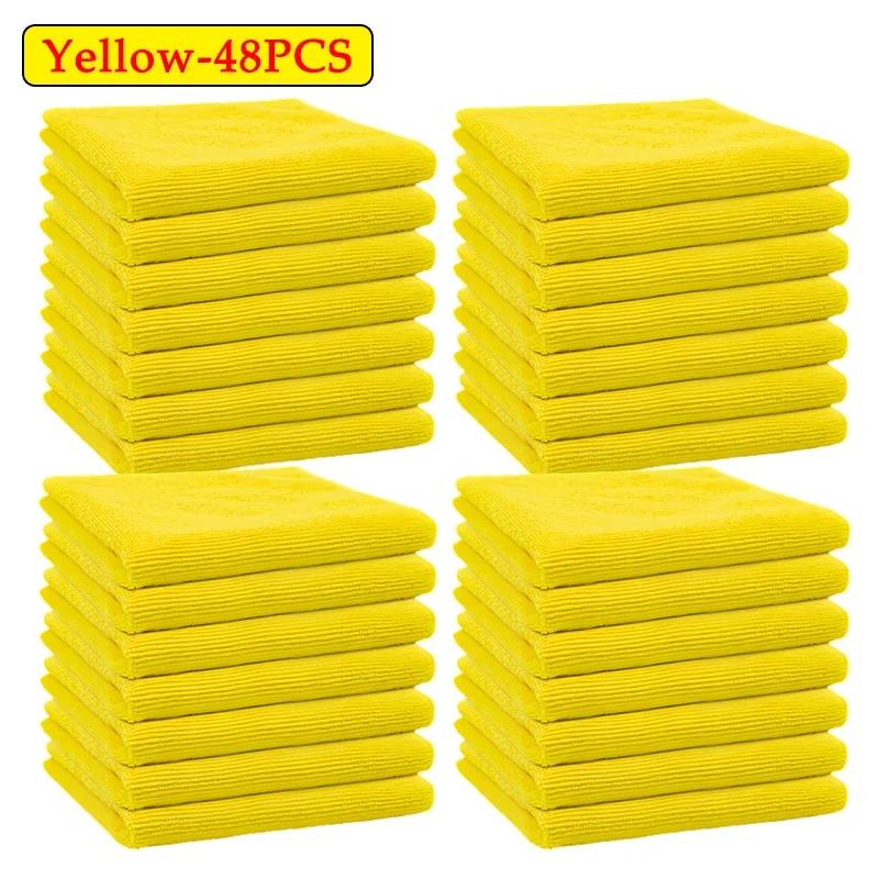 Microfiber Towels Car Wash Drying Polishing Cloth Household Cleaning Kit Detailing Streak Free Lintless Home Cleaning