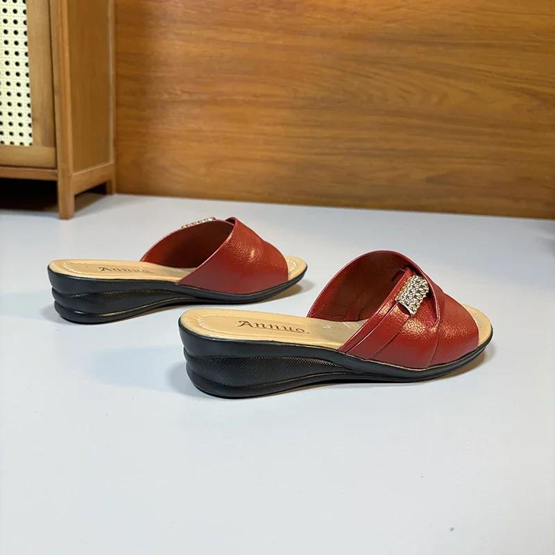 High Heels Women Slippers Platform Wedges Shoes Summer Open Toe Sandals Fashion New Flip Flops Beach Slingback Slides