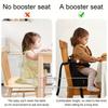 Portable Baby High Chair Booster Pad, Foldable Anti-Slip Mat for Kitchen Chairs, Ideal Booster Seat for 0-3 Year Old Toddlers