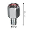 Motorcycle Mirror Adapter, 4 Pieces Screw Conversion Adapter Extension Adapter